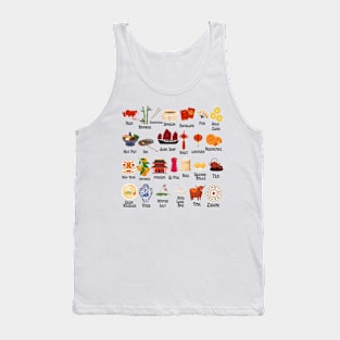 Chinese Alphabet Tank Top